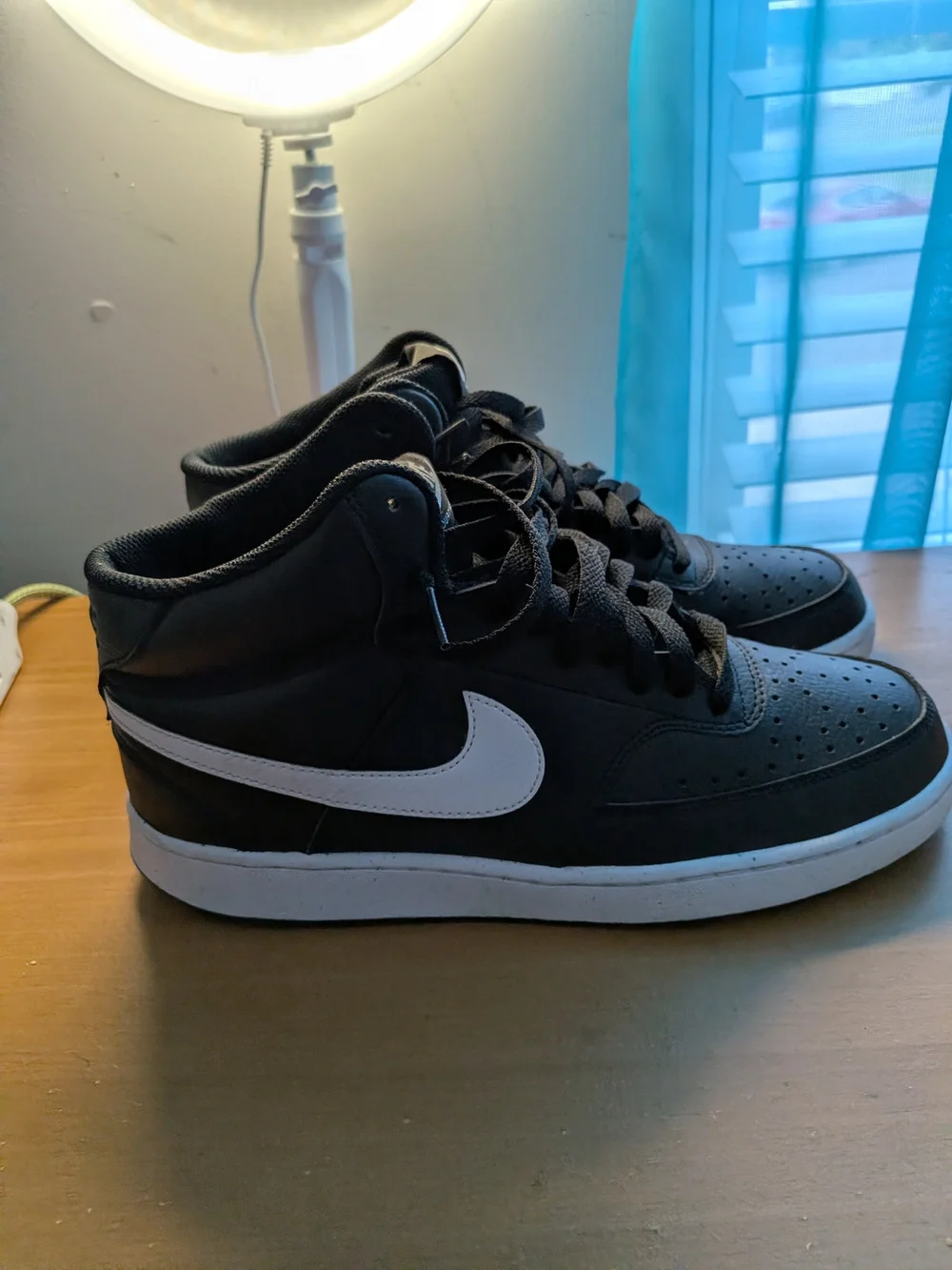 Nike Men’s Black Night Court Vision High-Top Sneakers
